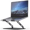 SOUNDANCE Supporto per computer portatile per scrivania con base pesante stabile, altezza regolabile multi-angolo, supporto ergonomico in metallo, compatibile con computer PC da 10 a 15,6 pollici