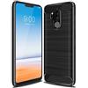 Cruzerlite Custodia per LG G7 Custodia, Cover per LG G7 ThinQ Custodia, Carbon Fiber Shock Absorption Slim Case for LG G7 ThinQ (Black)
