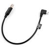 SYSTEM-S Mini USB Cavo con Spina angolare a 90 ° Gradi angolare Sinistro Cavo Dati Cavo di Ricarica CA. 27 cm