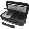 Linkidea Custodia da viaggio rigida, compatibile con computer desktop Apple 2024 Mac Mini, tastiera magica, mouse magico e trackpad magico (nero)