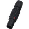 HangTon Spina circolare maschio del cavo di spinta del connettore di Pin del nero 0B FGG 3 compatibile per Lemo