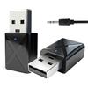 Digitalkey Adattatore Bluetooth 5.0 USB Trasmettitore e Ricevitore per TV, PC, Cuffie, Altoparlanti, Autoradio con Cavo Audio AUX 3.5mm