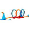 Hot Wheels Ultra Hots - Pista Triplo Loop, playset con 3 loop e 1 macchinina in scala 1:64 inclusa, collegabile ad altri set Hot Wheels e pieghevole per riporlo, giocattolo per bambini, 4+ anni, HPX93