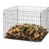 Relaxdays compostiera in Metallo per Giardino, Rete Metallica, 70x90x90 cm, 560 L, Nera