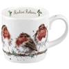 Wrendale Designs Portmeirion Wrendale Designs 'Rockin Robins' - Tazza natalizia in porcellana fine, 0,3 l