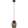 RL LIVE YOUR LIGHT Reality - Sospensione Bidar R31571080, metallo nero opaco/oro, legno naturale, tranne 1 x E27