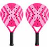 TK Gruppe Timo Klingler Set di 2 racchette da paddle professionali per adulti, con custodia in rete, per principianti ed esperti, colore rosa