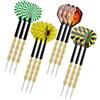 LDERFIV 12 Pezzi Freccette In Metallo Freccette Professionali Freccette Punta Acciaio Freccette Steel Professionali Set di Darts per Principianti Alberi di Dardo e Voli 14 Grammi per Bersaglio Freccette