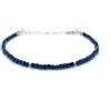 Eloboe essence Bracciale tormalina nera pietra naturale spessore 2mm argento sterling 925 placcato oro 24k regolabile da 16cm a 19cm