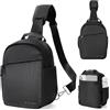 K&F CONCEPT Borsa Fotografica, Zaino compatto di piccole Custodia per Macchine fotografica Reflex Compatta Videocamera impermeabile con tracolla regolabile e allargabile
