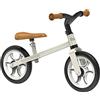Smoby - First Bike - Beige - Bici senza pedali in metallo leggera per bambini - Ruote silenziose - Sella regolabile - Dai 2 anni