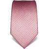 Vincenzo Boretti cravatta elegante classica da uomo, 8 cm x 15 cm, di pura seta di alta qualità, idrorepellente e antisporco, motivo a pois rosa
