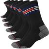 NAVYSPORT Advance Serie calzini sportivi da uomo con cuscino attivo extra resistenti multiuso, Confezione da 6, Taglia: 43-46, (Nero)