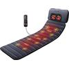 Comfier Materasso Massaggiante - Tappetino Massaggiante con Calore per Tutto il Corpo con Shiatsu Massaggiatore Collo Staccabile, Sedile Massaggiante con 10 Motori Vibranti e 4 Cuscinetti Riscaldanti