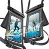 YOSH Custodia Impermeabile Smartphone fino a 7,5" 2 Pezzi [Doppie Tasche 3D] IPX8 Borsa Impermeabile Cover Cellulare Subacquea per iPhone 17 16 Pro Max Samsung S26 S25 S24 Ultra Carte di Credito