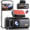 zhiroad Dash Cam Auto 4K Frontal Dashcam con APP WiFi 5G Scheda SD da 64 GB,Telecamera Auto Schermo da 2,99'',Visione Notturna,WDR,Grandangolo 170°,Monitoraggio del Parcheggio,Sensore G,Registrazione in Loop
