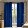Deconovo Tende Oscuranti Termiche Isolanti 140x290 CM 2 Pezzi, Tende Moderne per Soggiorno Interni, con Passanti, Blu Elettronico