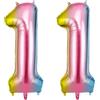 OFFCUP Palloncini Compleanno Colore Sfumato 101 CM, Palloncino Numero 11, Foil Palloncini Numeri, Decorazioni Festa Compleanno, Gonfiabili Pallone per Anniversario