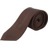 Suitsupply Cravatta Uomo 148 x 6.5 CM Marrone In Seta di Gelso Testurizzata