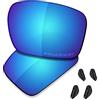 Saucer Lenti di ricambio premium per occhiali Oakley Triggerman OO9266, Alta definizione: blu ghiacciaio polarizzato, Taglia unica