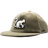 Surf Monkey Berretto da baseball Visiera piatta Uomo/Donna - Taglia unica - Vestibilità Snapback - Velluto a coste, Nero , Taglia unica