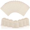OFFCUP 22 Pezzi Sacchetti Regalo di Cotone, 10x15cm Sacchetti di Cotone, Sacchetto per Gioielli, Sacchetti di Stoffa con Coulisse Ideali per Fai da Te Pittura Regalo Gioielli Natale Fiesta Cosmetici