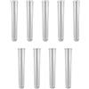 FineInno 9 Tubi Acrilici Provette Il Test Tube Giro Stampo in Rresina per Epossidico Tubi Acrilici per Resina Stazione di Propagazione delle Piante(9 provette Trasparenti)