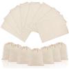 OFFCUP 15 Pezzi Sacchetti Regalo di Cotone, 15x20cm Sacchetti di Cotone, Sacchetto per Gioielli, Sacchetti di Stoffa con Coulisse Ideali per Fai da Te Pittura Regalo Gioielli Natale Fiesta Cosmetici