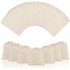 OFFCUP 25 Pezzi Sacchetti Regalo di Cotone, 15x20cm Sacchetti di Cotone, Sacchetto per Gioielli, Sacchetti di Stoffa con Coulisse Ideali per Fai da Te Pittura Regalo Gioielli Natale Fiesta Cosmetici