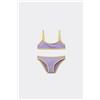 Calzedonia Costume Due Pezzi Bambina Bicolor Piping Giallo