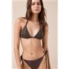 Calzedonia Triangolo Costume Brown Glitter Marrone