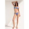 Calzedonia Basiliana Lacci Costume Golden Glow Blu