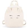 Franco Cosimo Panini MOFU MOFU - Mini Zaino in Velluto Ufficiale Mofu Mofu, con Spallacci Regolabili, Elementi 3D e Ricami, Pratica Chiusura a Zip, 16,5x22,5hx10 cm