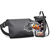 YOSH Borsa Impermeabile e IPX8 Custodia Impermeabile Smartphone, Custodia Subacquea iPhone con Cintura Regolabile per Kayak, Barca, Pesca, Nuoto, Snorkeling, Proteggere Telefono, Passaporto