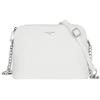 David Jones - Piccola Borsa a Tracolla Spalla Donna Catena - Borsa Mano PU Pelle Messenger Crossbody Bag - Clutch Borsetta Sera Pochette Moda - Shopping Viaggio Sacchetto Borsello - Bianco