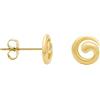 SOFIA MILANI - Orecchini da Donna in Argento 925 - Placcati in Oro - Orecchino a Perno a Spirale - E2547