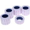 AOFOX 10 etichette Rolls 6000 pezzi, etichette prezzo pistola per etichettatrice Mx-5500 Price Gun