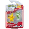 Pokémon PKW3358 - Pikachu & Felori, personaggi ufficiali dettagliati, 5 cm