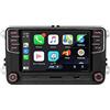 SCUMAXCON 6,5 Autoradio RCD360 PRO2 RCD330 Carplay Android Auto Bluetooth OPS USB SD per Golf MK5 MK6 Passat Jetta Caddy Touran Polo EOS CC (Funzione telecamera inversa disattivata)