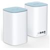 WAVLINK Sistema Mesh WiFi 6 AX3000 Dual Band (2-Pack) - Router/Estensore Mesh per Casa Intera, Copertura Fino a 3200 Sq.Ft., Connessione per 256 Dispositivi, VPN, 3 Porte Gigabit, 5 Antenne 5 dBi