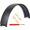 xperTEK Studio3 - Parti di riparazione per archetto per Beats Studio 3 Wireless (A1914), adatta anche a cuffie Studio Pro Wireless (A2924), grigio ombra + viti dorate
