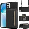 ELISORLI Custodia per telefono per OnePlus Nord 2T 5G Custodia a portafoglio con tracolla a tracolla e tasca porta carte di credito in pelle sottile accessori per cellulari One Plus On 1 Plus 1plus