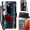Haninsuze Cover per Motorola Moto G15, farfalla rosa