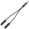 SABRENT Cavo Splitter Stereo da 3,5 mm, Sdoppiatore Audio per Diffusori e Cuffie (CB-35X2)
