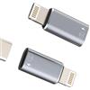 HOYULLI Adattatore Audio OTG Connettore USB C Femmina A Lightning Maschio(Set di 2) per iPhone14 13 12 Jack Certificato Per Apple MFI Per iPad Presa Cavo Trasferimento File Chiave Tablet Convertitore