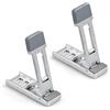 Daleweo Supporto tastiera computer portatile regolabile 3 angoli in metallo, set da 2 per ufficio e viaggio, accessorio ergonomico antiscivolo