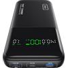 INIU Power Bank 27000mAh 140W, Caricatore Portatile per Laptop con Cavo Incorporato e Display Digitale, 3 Porte Ricarica Rapida, Batteria Esterna per MacBook iPhone Steam Deck iPad Samsung