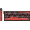 MAMBASNAKE X60 HE Rapid Trigger Magnetic Keyboard, 0.01mm RT Accuracy Gaming Keyboard, Magnetic Switch, Tri-Mode, 0.125ms Latency, 8K Polling Rate, 4000mAh, for Gamer - Red