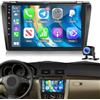 Techschermo [2G+64G] Android Autoradio per Mazda 3 2003-2009, CarPlay & Android Auto Senza Fili, Radio con 9 Pollici Schermo Touch, EQ DSP, GPS, WiFi, FM RDS, Bluetooth, SWC + Retrocamera