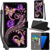 PHINIENLAND Cover per Samsung Galaxy S7 PU Pelle Custodia Flip Motivi